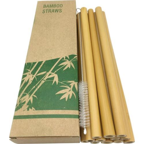 Трубочки Бамбуковые 10 шт щеточка