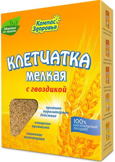 Клетчатка пшеничная мелкая с гвоздикой Компас здоровья/200гр.