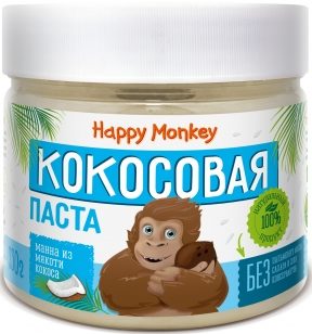 Кокосовая паста Happy Monkey/330гр.
